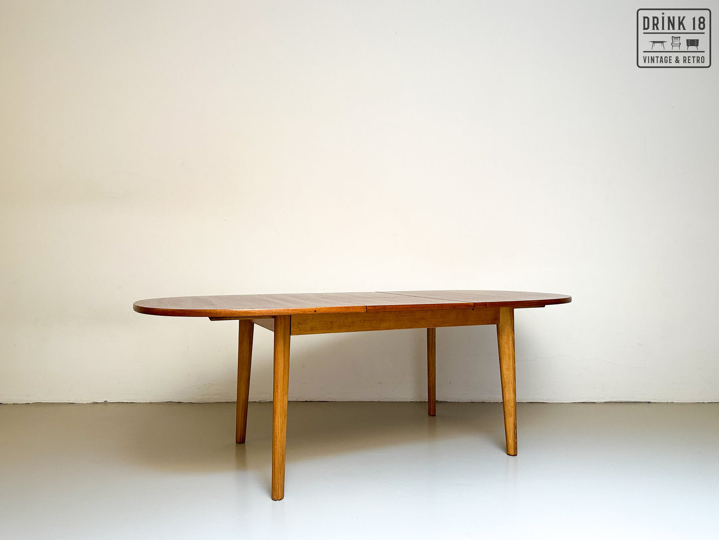 Vintage - Verlengbare ovale eettafel XL