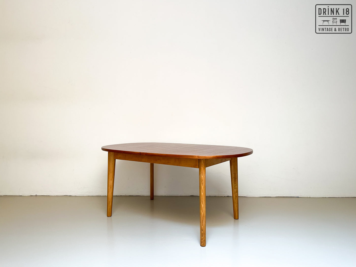 Vintage - Verlengbare ovale eettafel XL