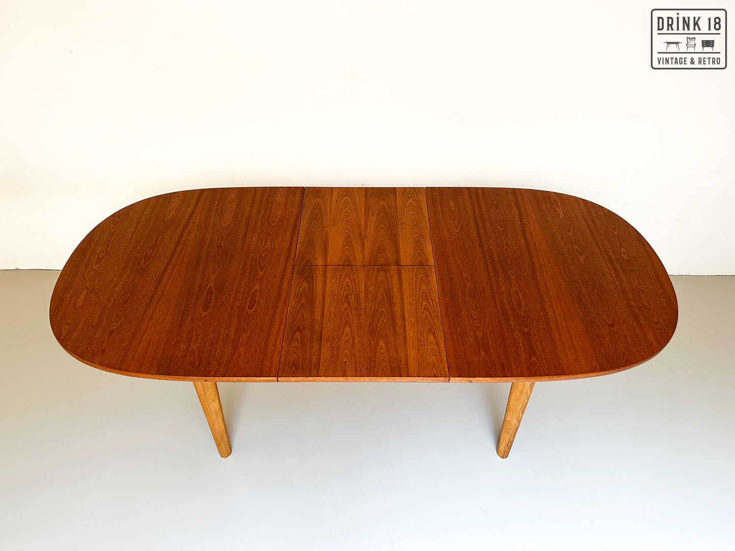 Vintage - Verlengbare ovale eettafel XL