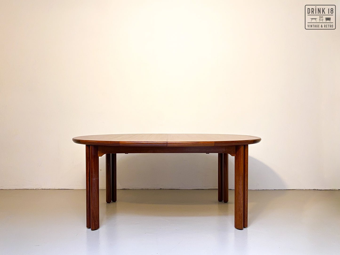 Vintage - Verlengbare ovale eettafel XXXL