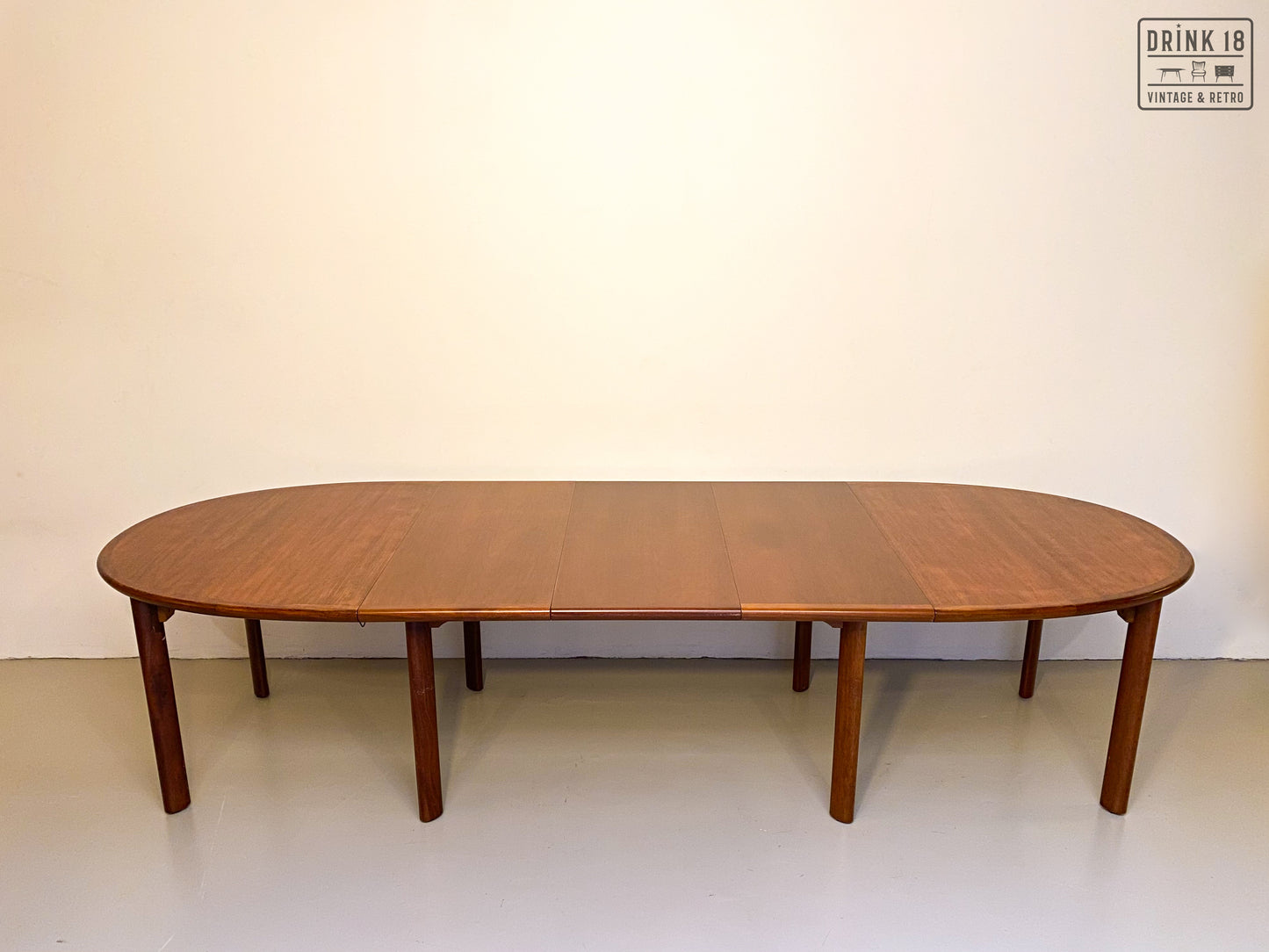 Vintage - Verlengbare ovale eettafel XXXL