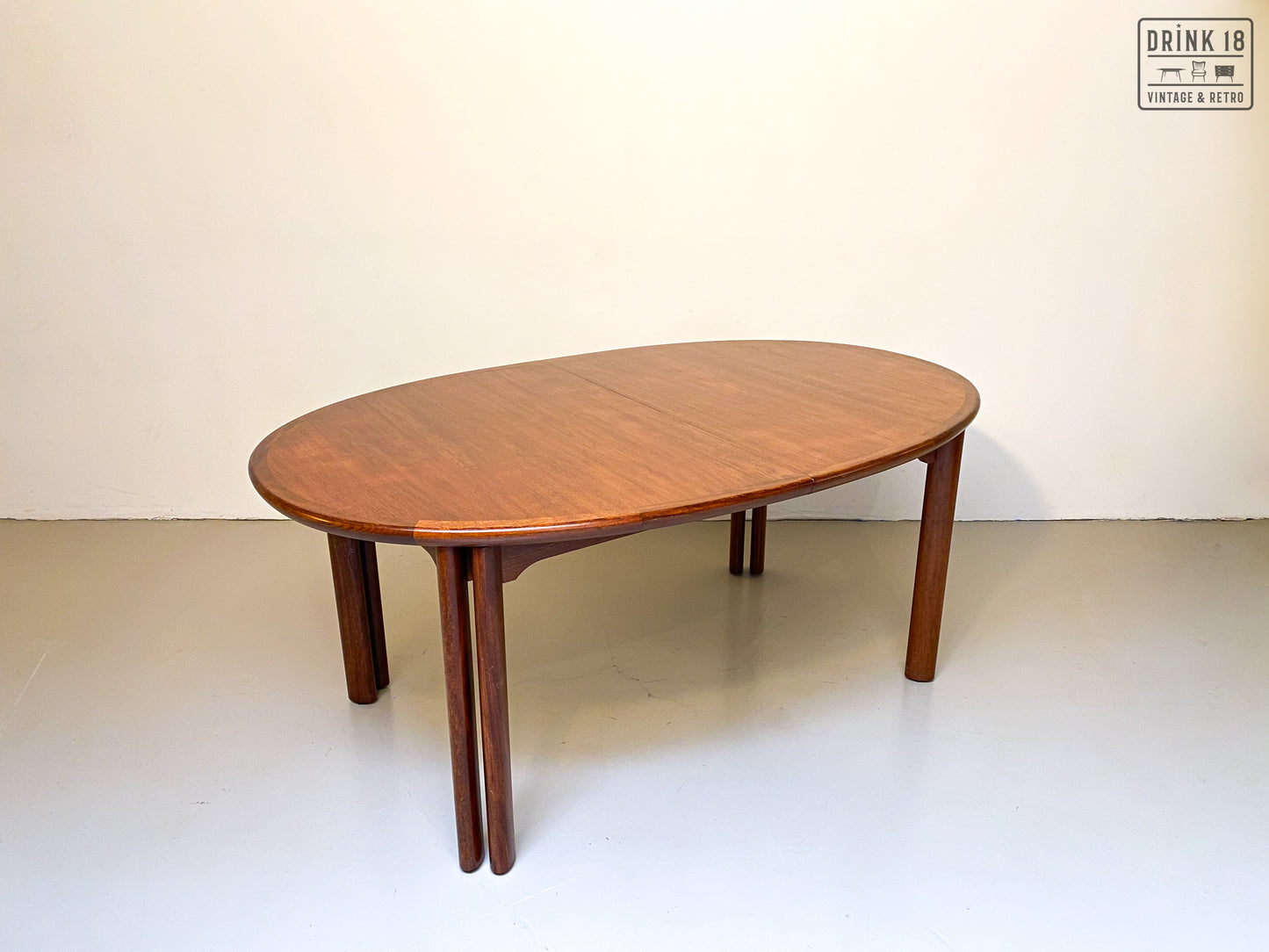 Vintage - Verlengbare ovale eettafel XXXL
