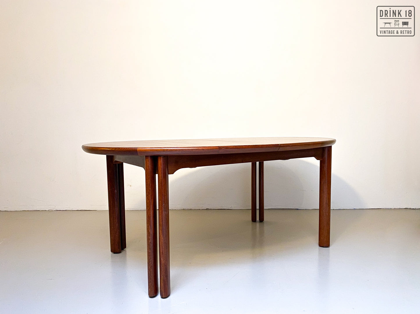 Vintage - Verlengbare ovale eettafel XXXL