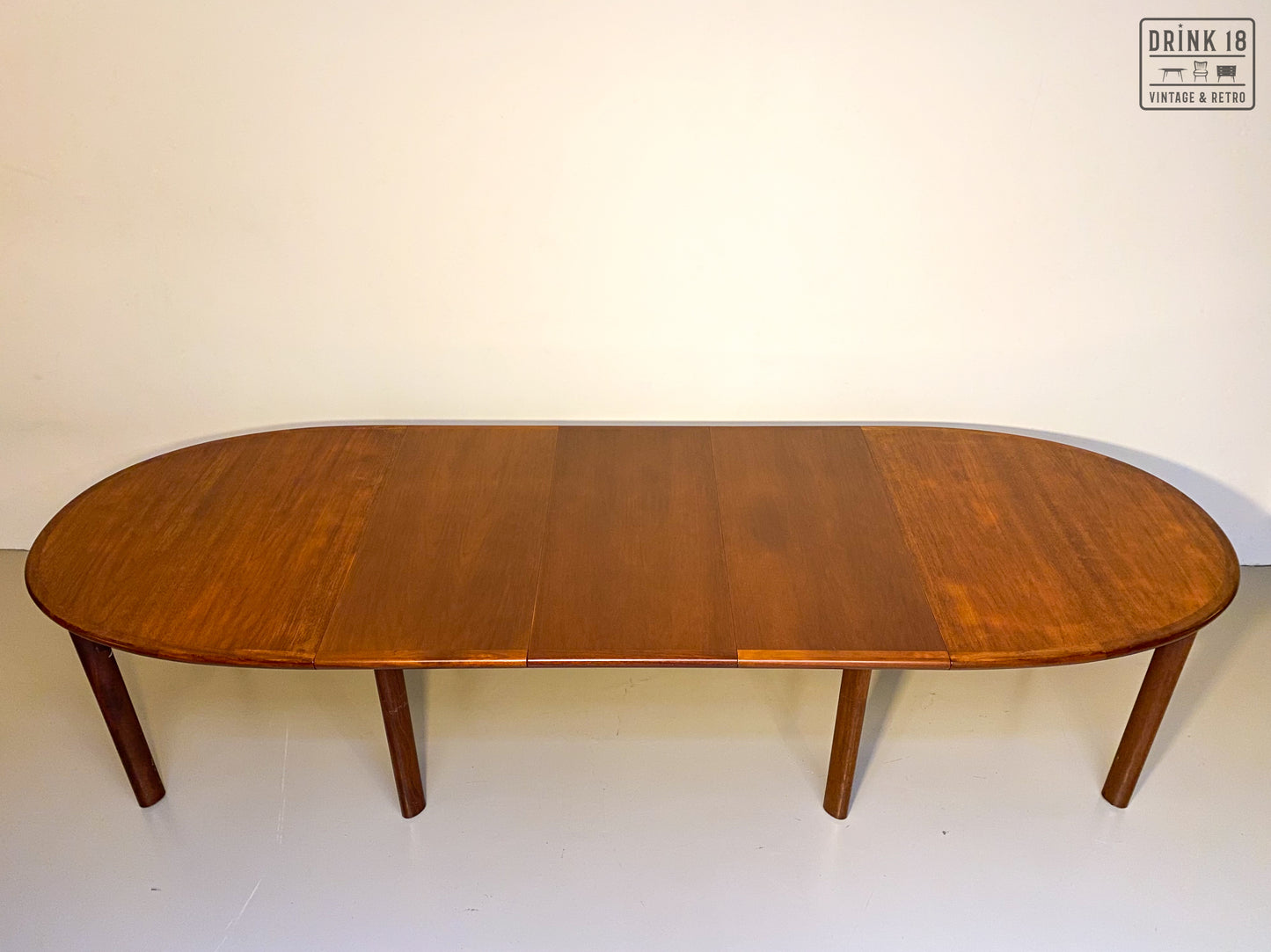Vintage - Verlengbare ovale eettafel XXXL