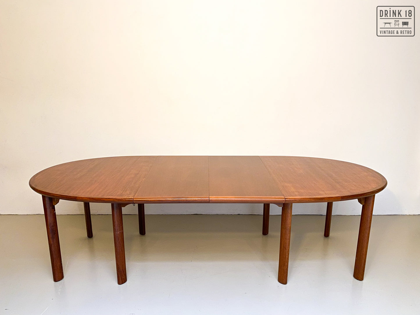 Vintage - Verlengbare ovale eettafel XXXL