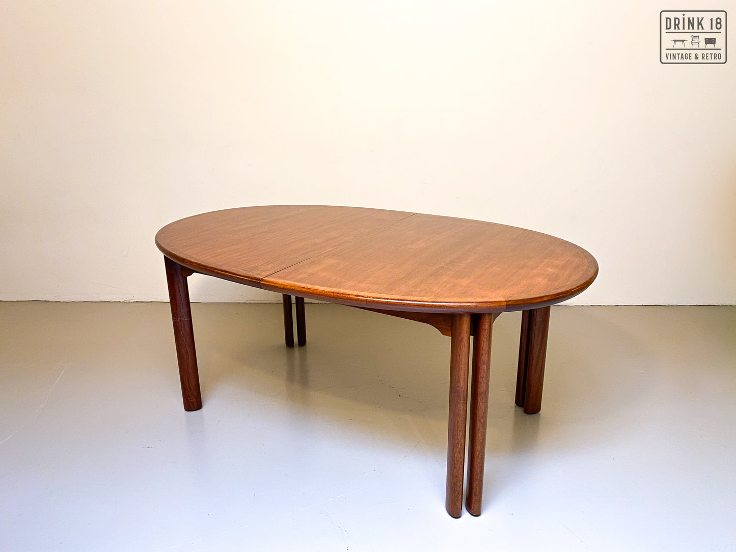 Vintage - Verlengbare ovale eettafel XXXL