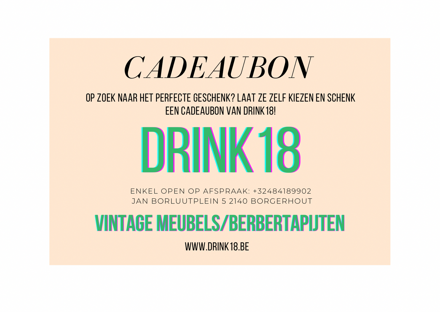 Drink 18 Cadeaubon