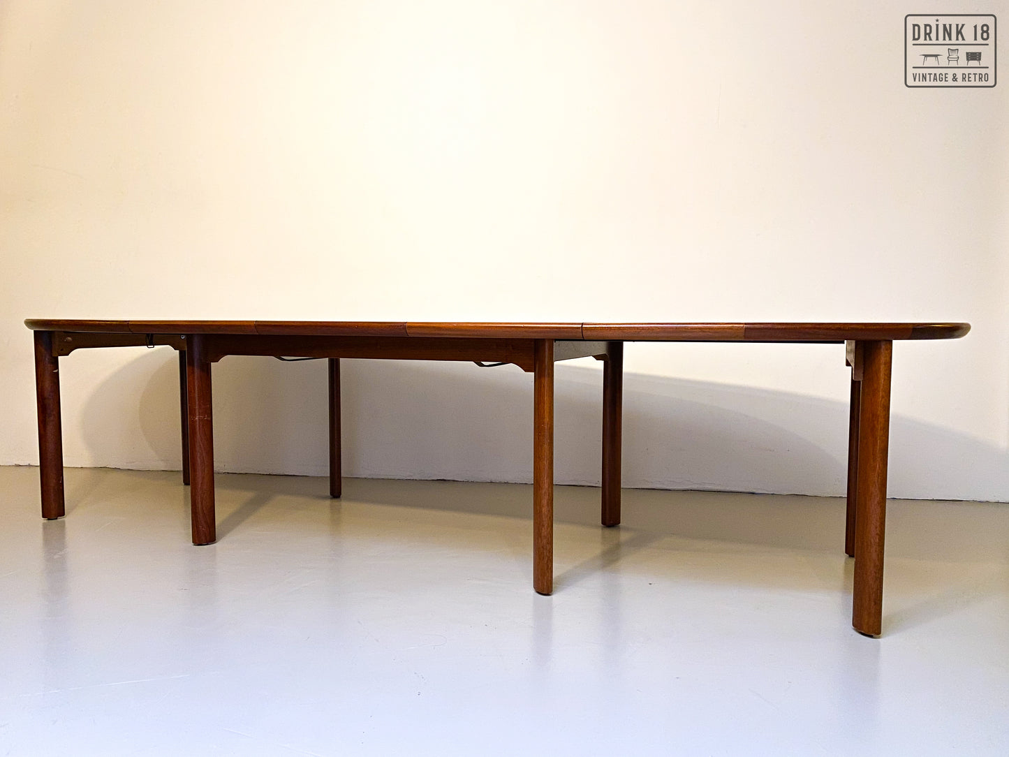 Vintage - Verlengbare ovale eettafel XXXL