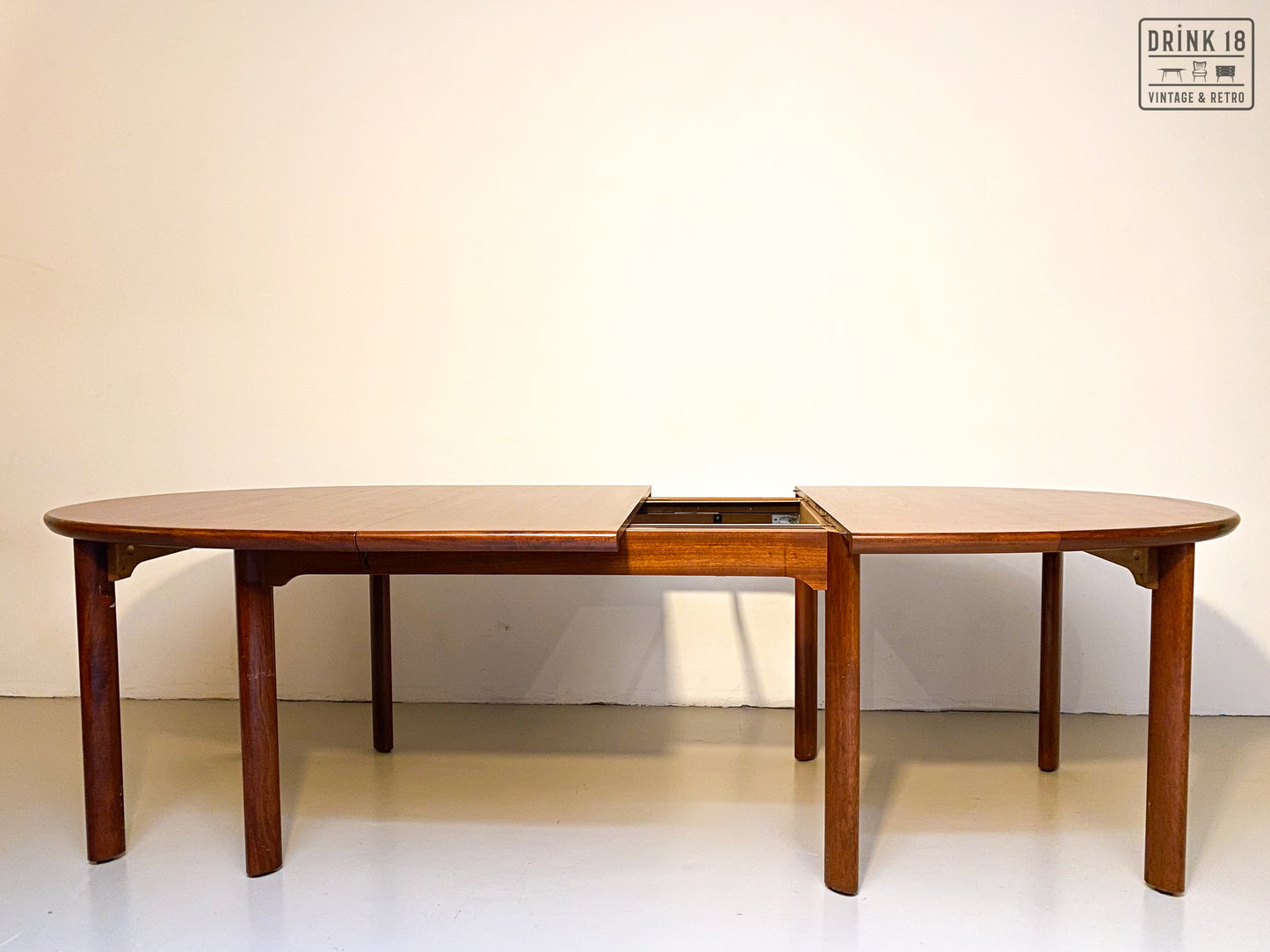 Vintage - Verlengbare ovale eettafel XXXL