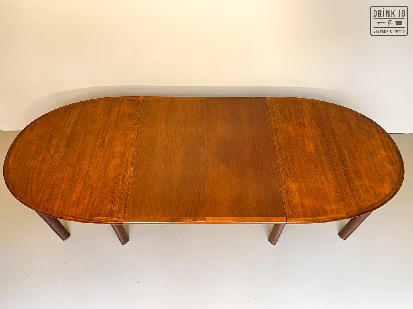 Vintage - Verlengbare ovale eettafel XXXL