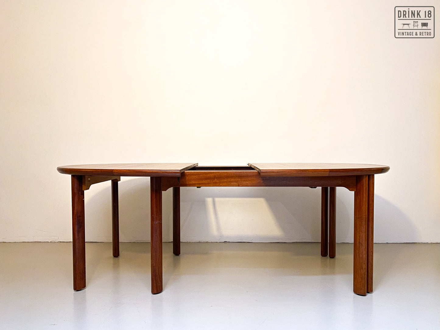 Vintage - Verlengbare ovale eettafel XXXL