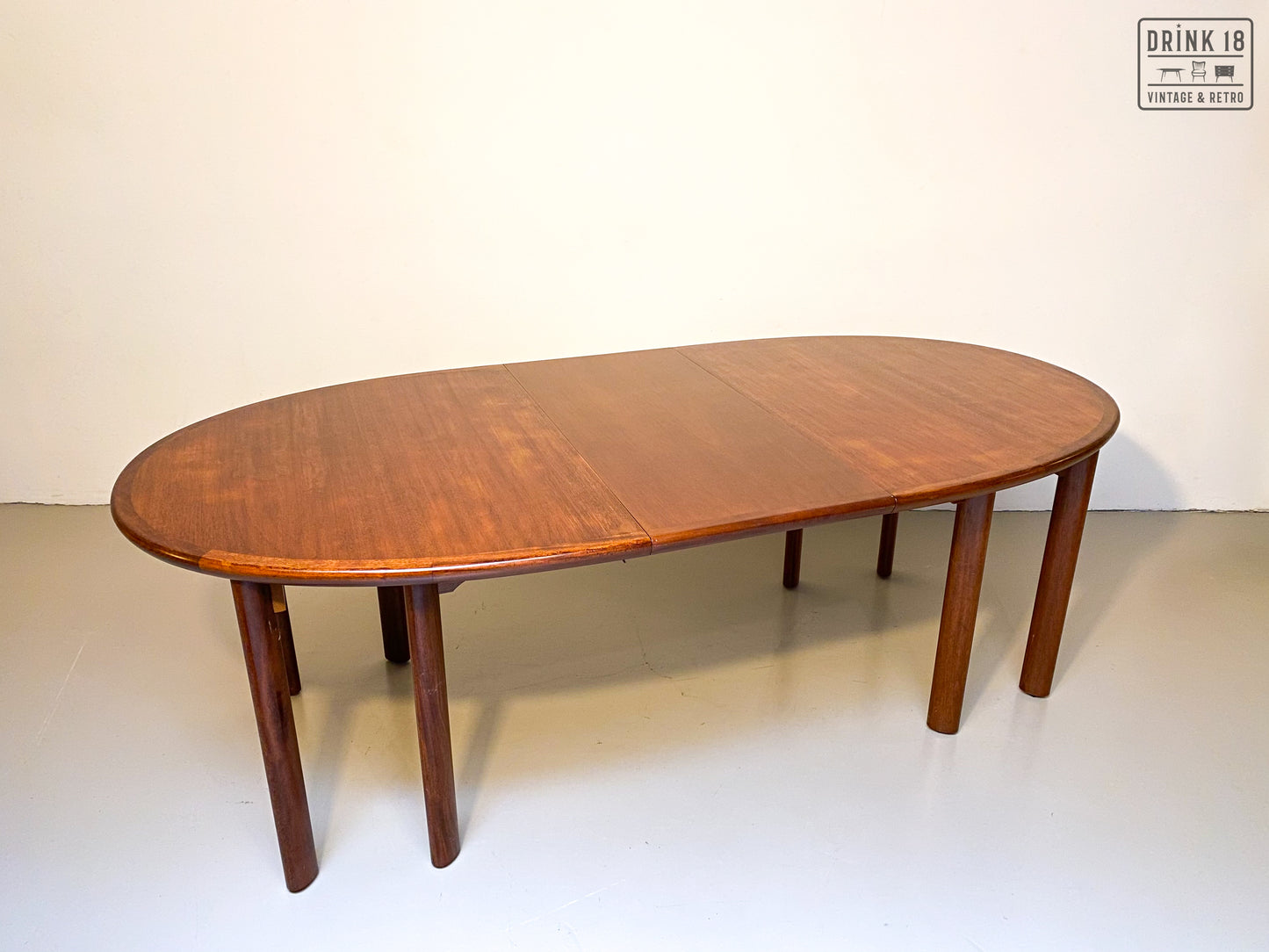 Vintage - Verlengbare ovale eettafel XXXL