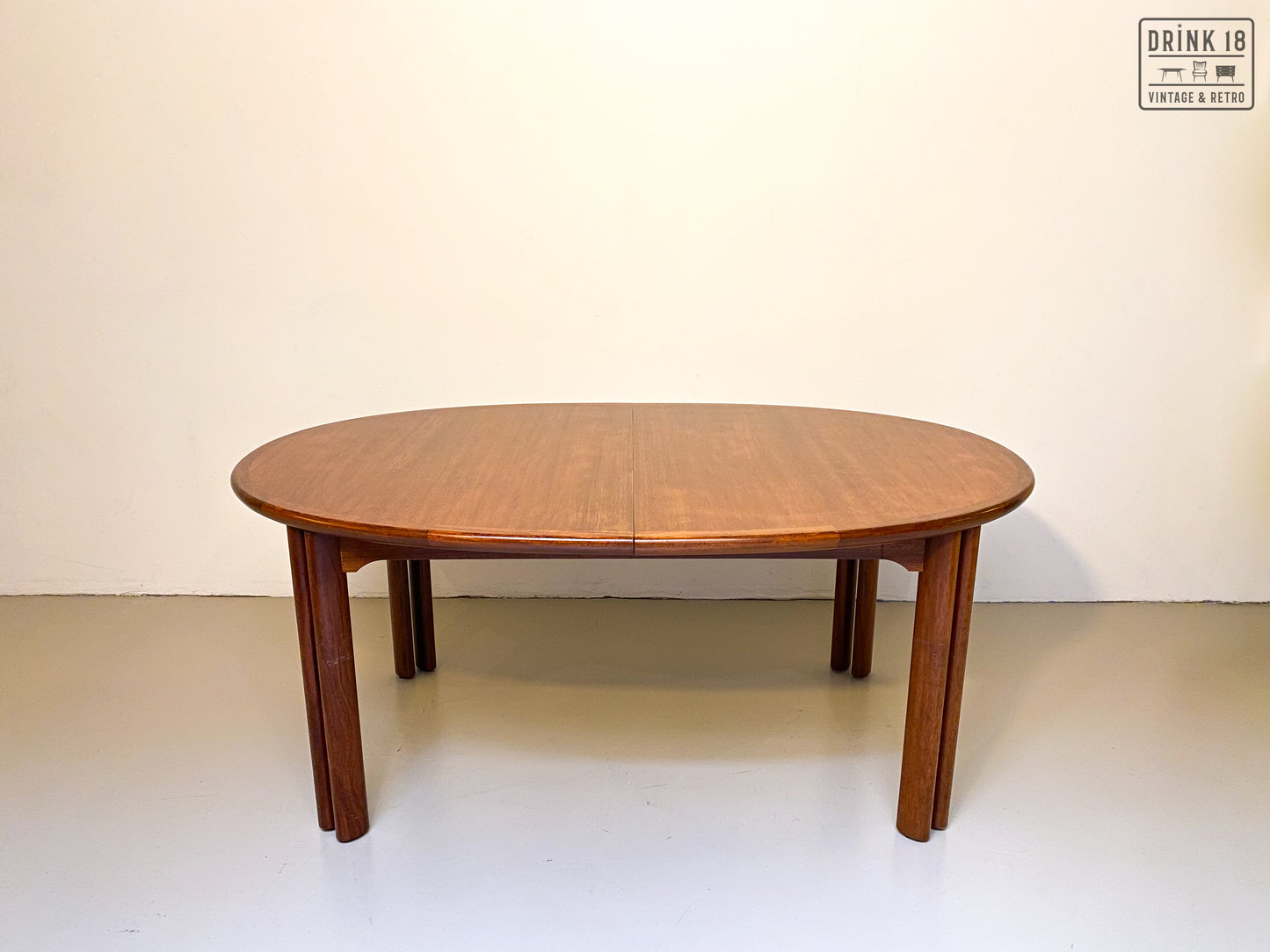 Vintage - Verlengbare ovale eettafel XXXL