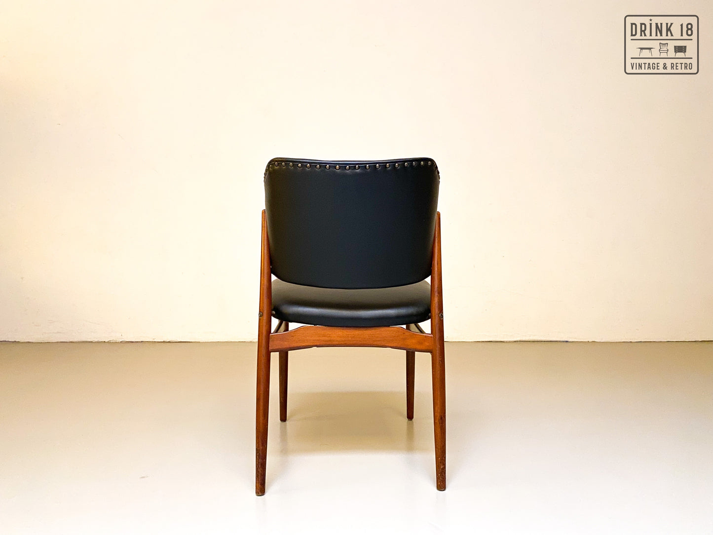 Zes eetkamerstoelen (Zwarte skai) - Spahn Stadtlohn