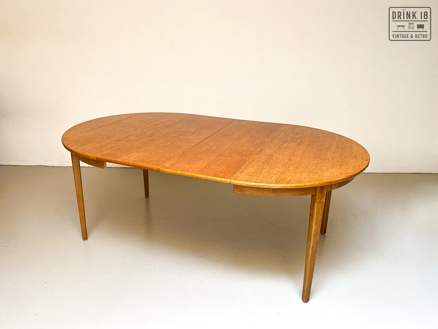 Vintage - Verlengbare ronde eettafel XL