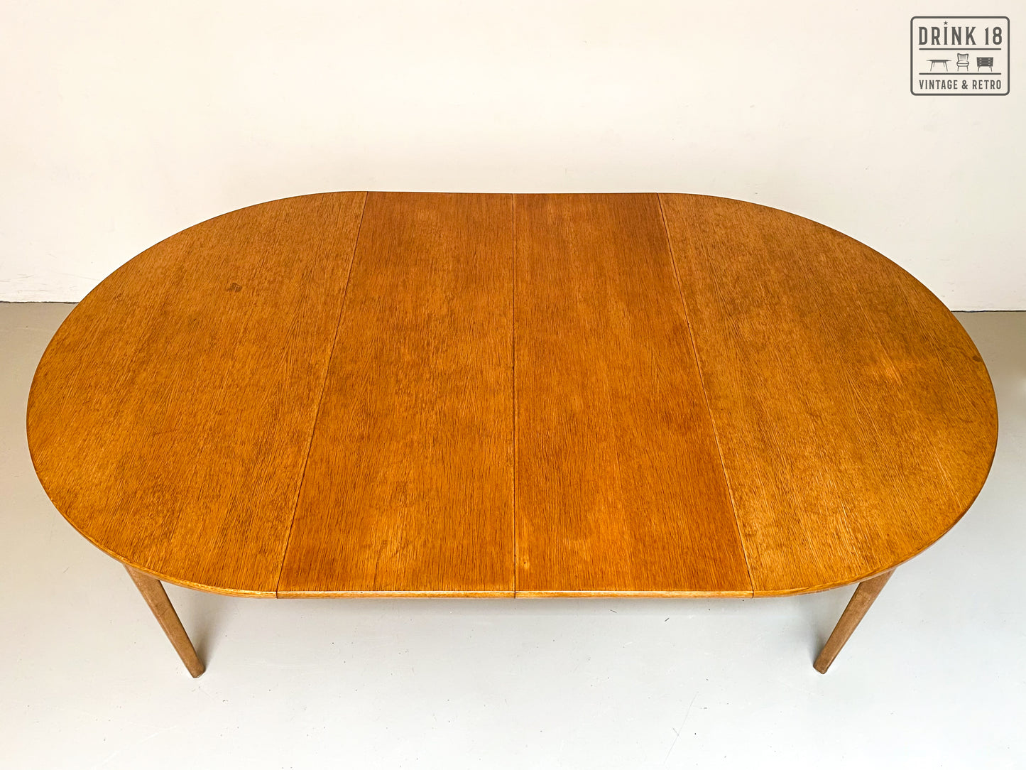 Vintage - Verlengbare ronde eettafel XL