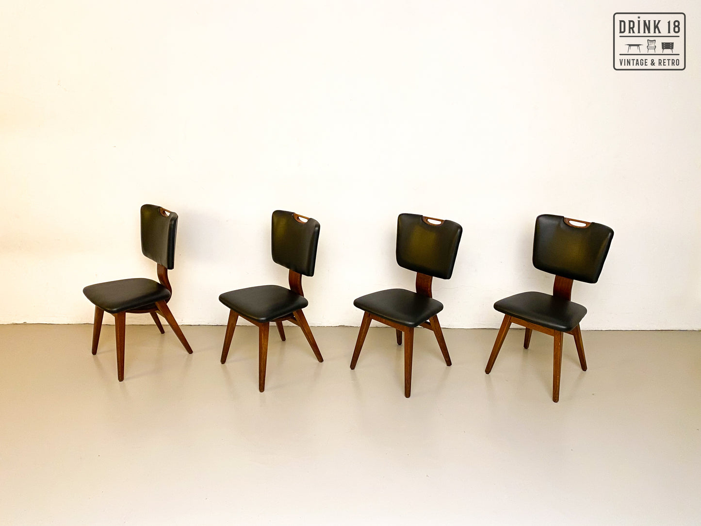 Vintage - Vier Eetkamerstoelen #1