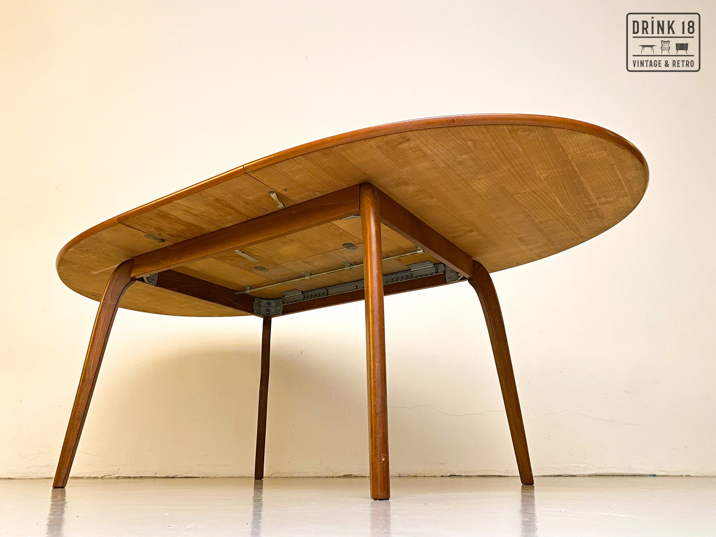 Vintage - Verlengbare ovale eettafel XL