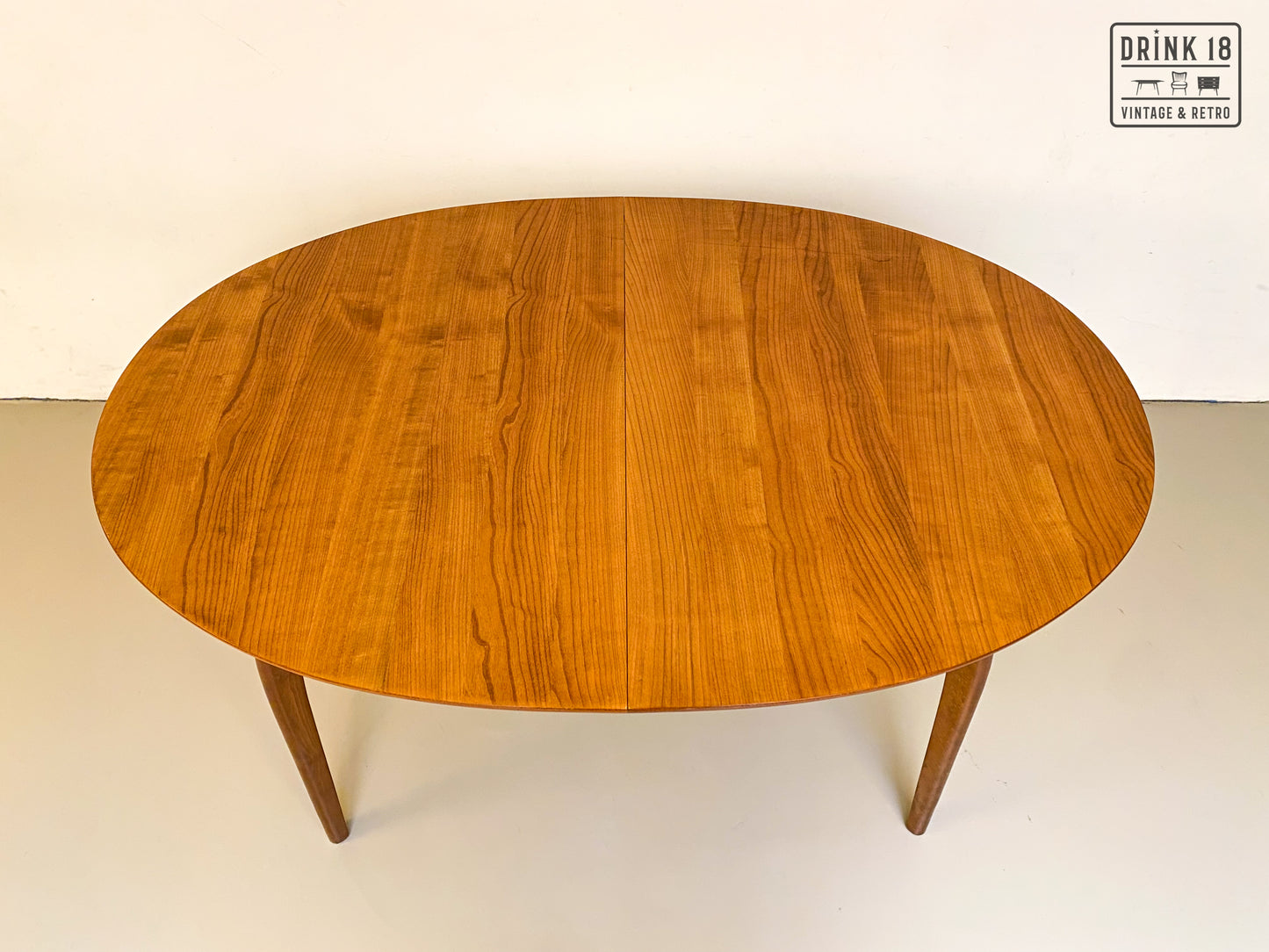 Vintage - Verlengbare ovale eettafel XL