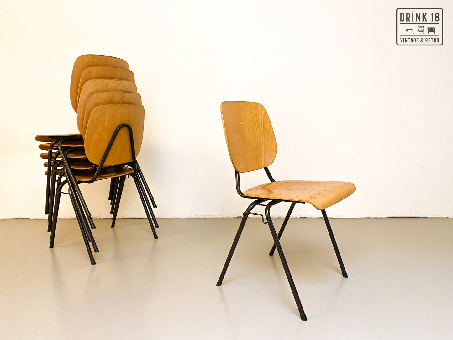 Set van zes stoelen - Riemersma Meubelen