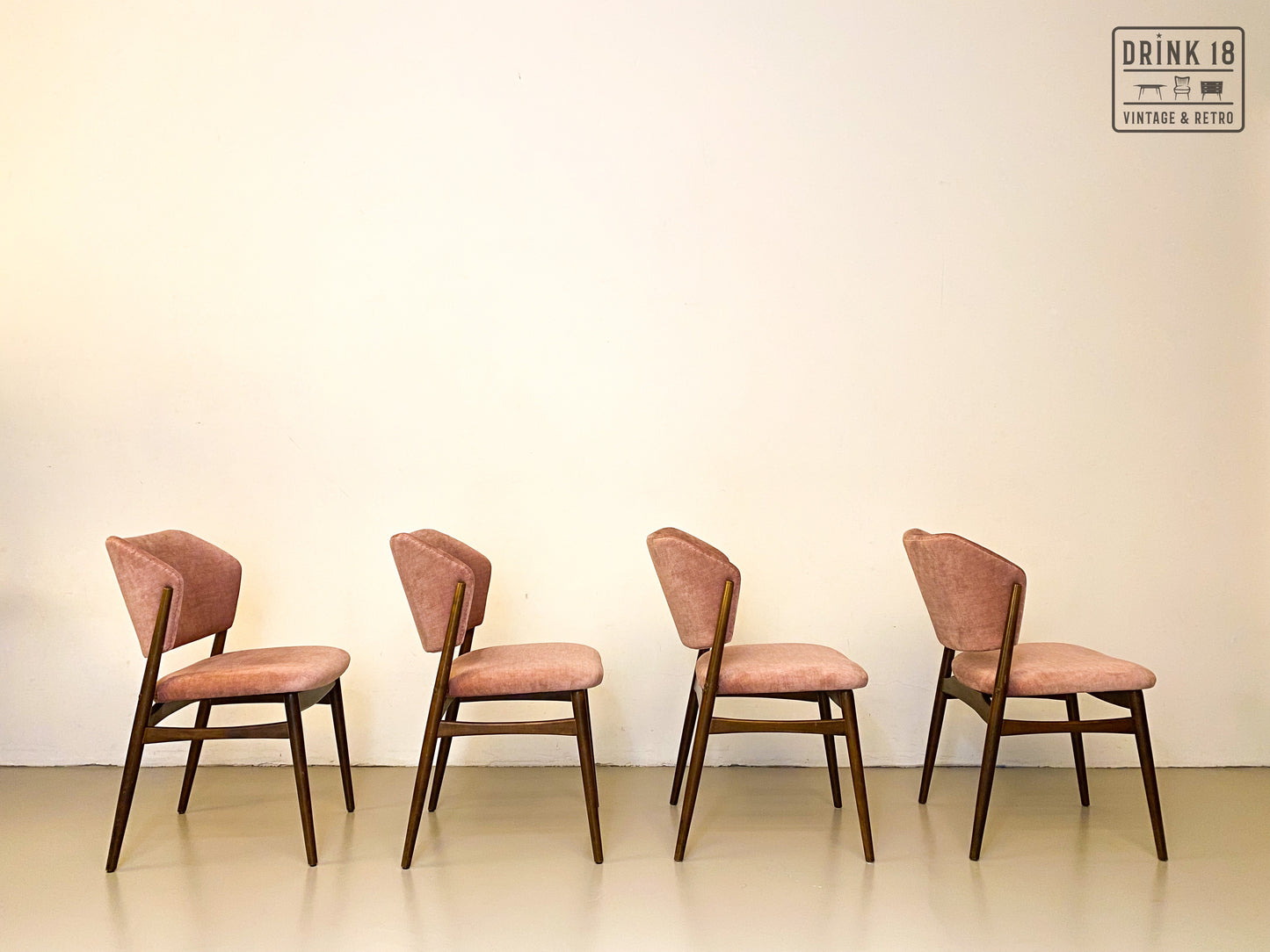 Zes eetkamerstoelen (Oudroze) - Spahn Stadtlohn