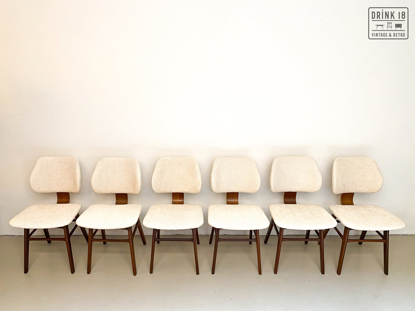 Zes Royal Eetkamerstoelen - Pastoe