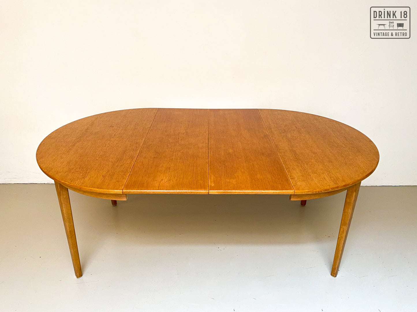Vintage - Verlengbare ronde eettafel XL