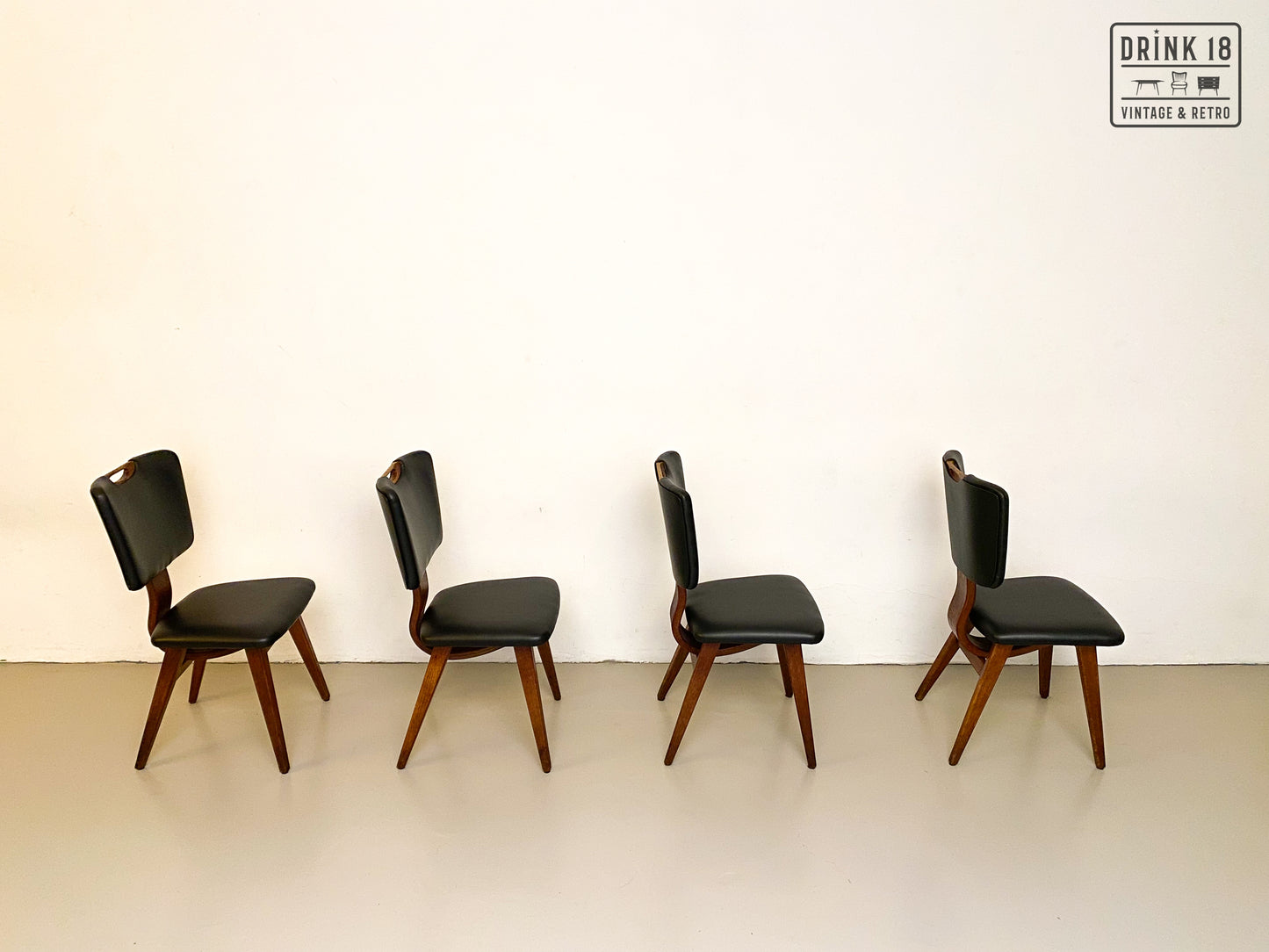 Vintage - Vier Eetkamerstoelen #1