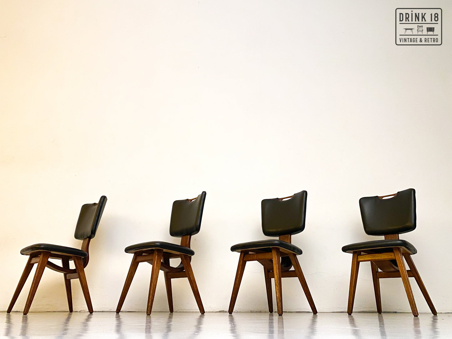 Vintage - Vier Eetkamerstoelen #1