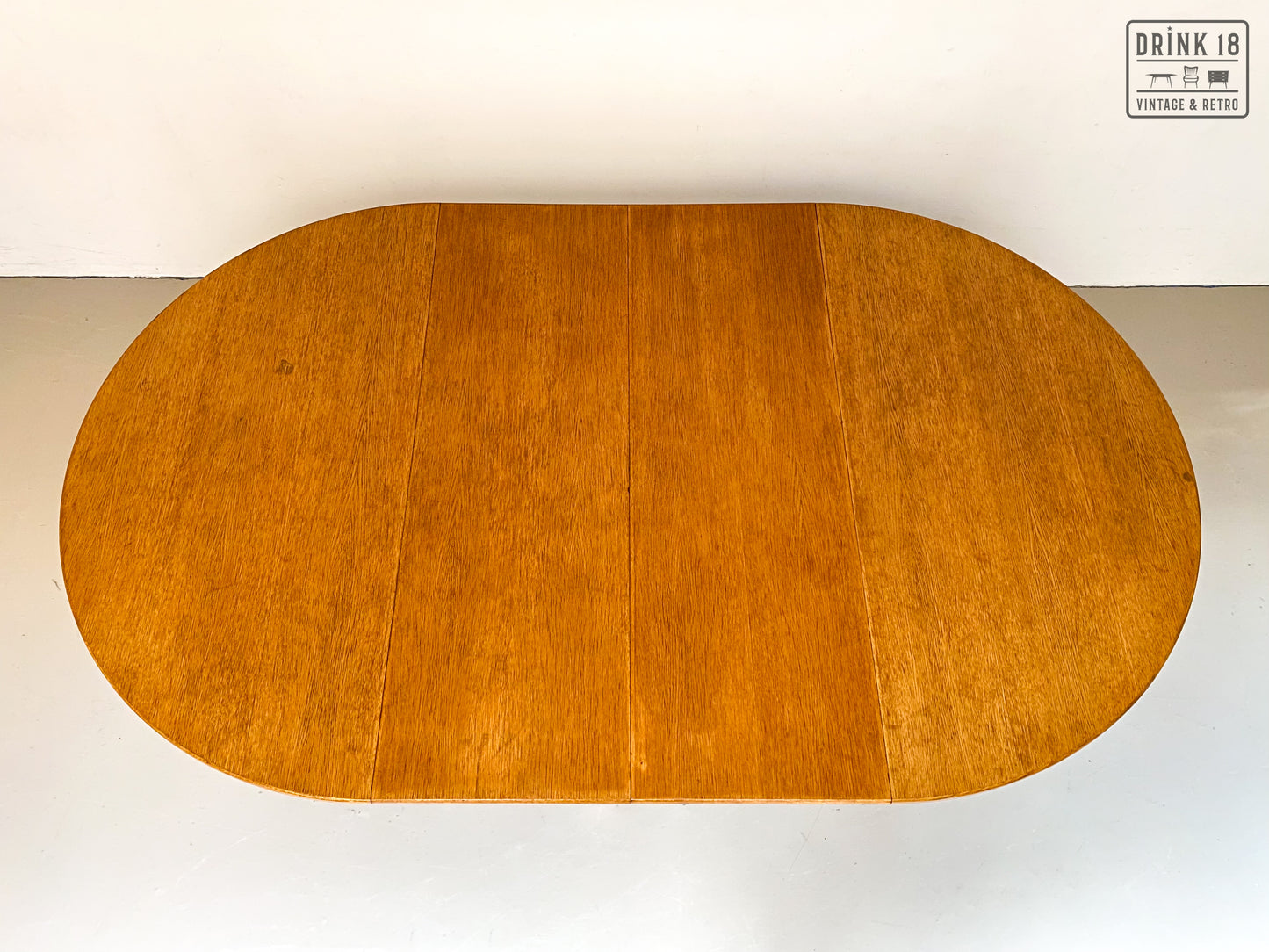 Vintage - Verlengbare ronde eettafel XL