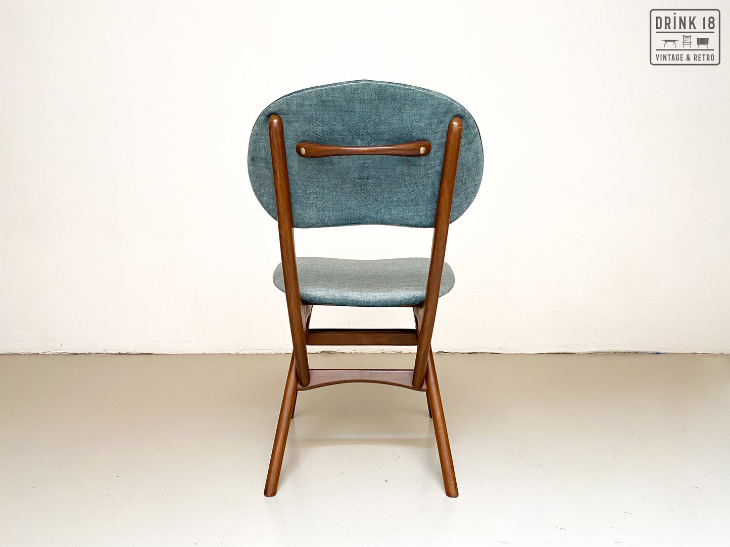 Vier vintage eetkamerstoelen (Eden) - Louis van Teeffelen