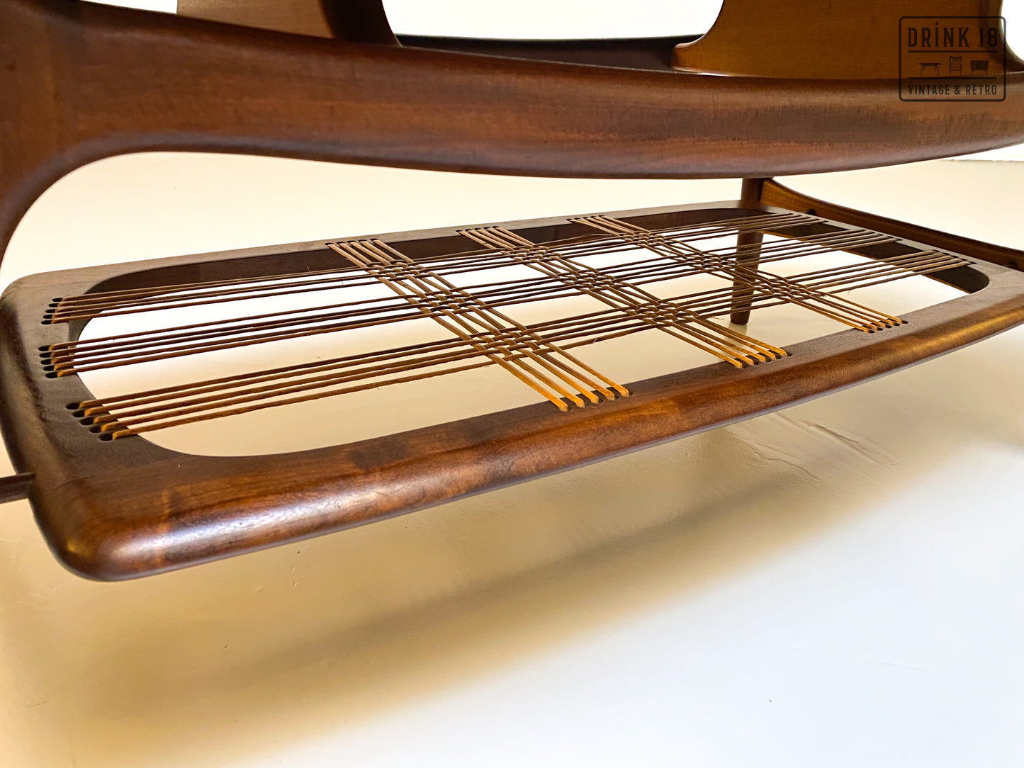 Vintage Rotan Salontafel - Louis van Teeffelen