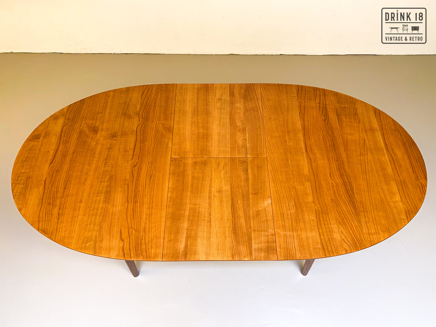 Vintage - Verlengbare ovale eettafel XL