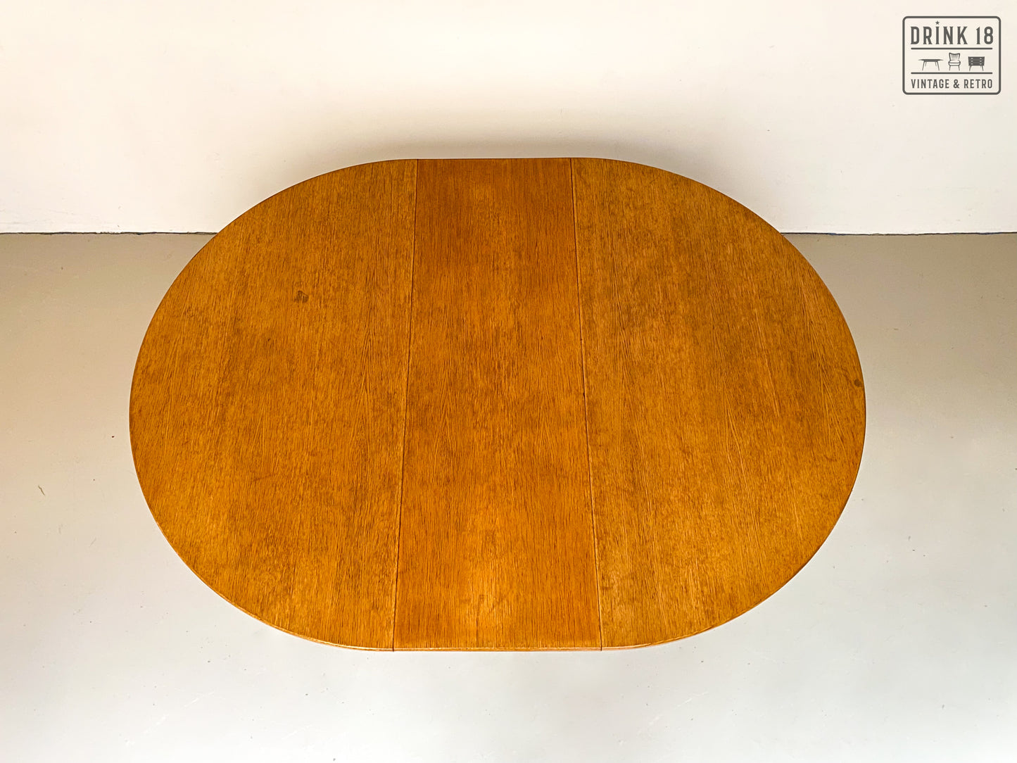 Vintage - Verlengbare ronde eettafel XL
