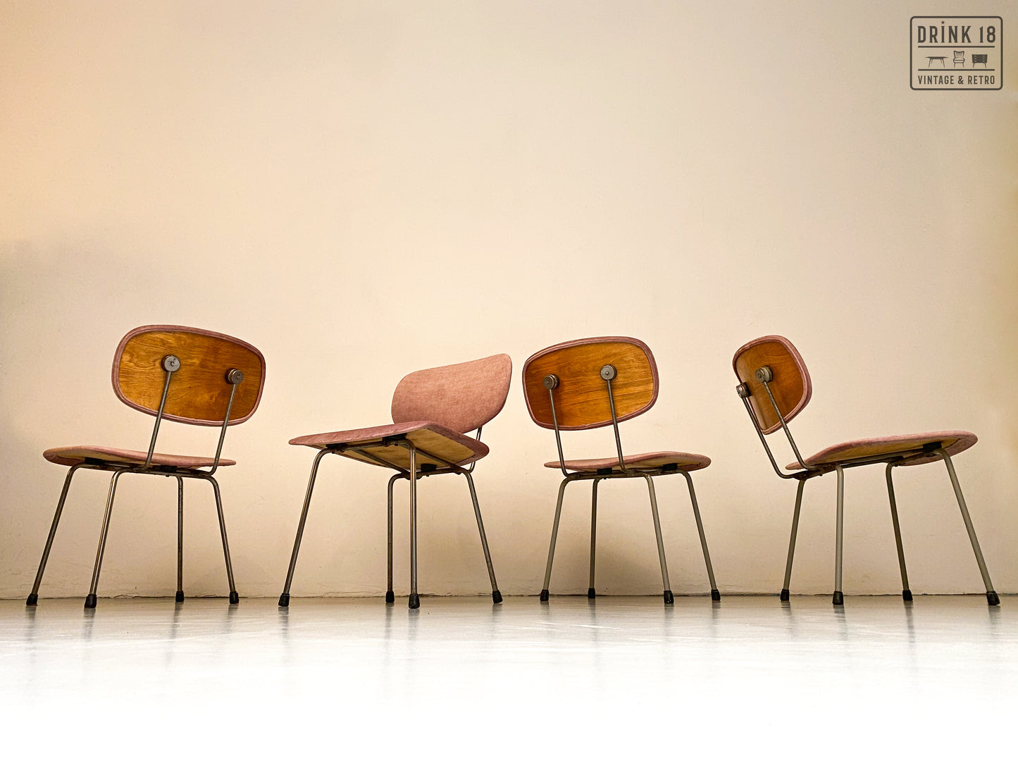 Set van vier stoelen - Gispen 116