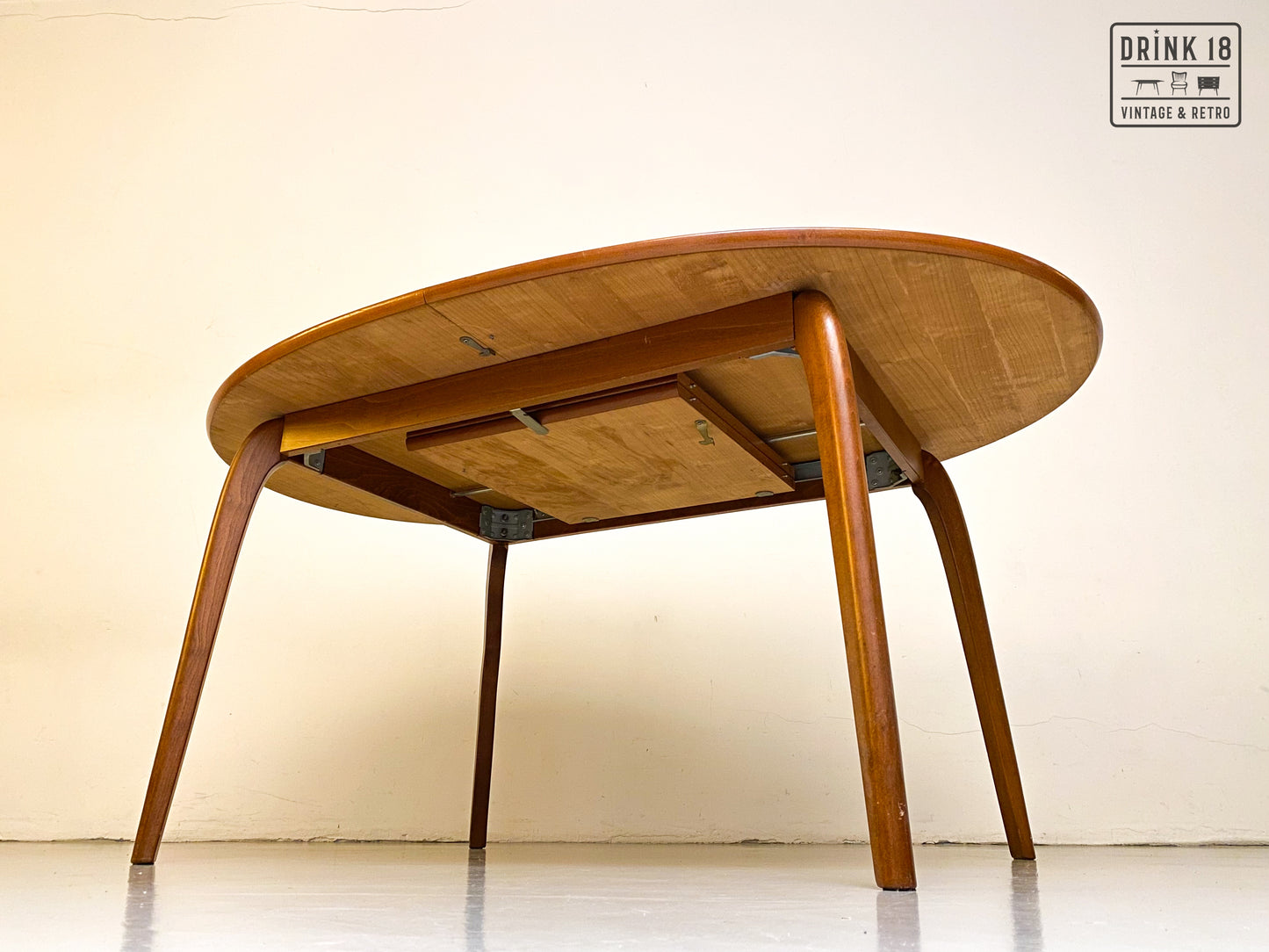 Vintage - Verlengbare ovale eettafel XL