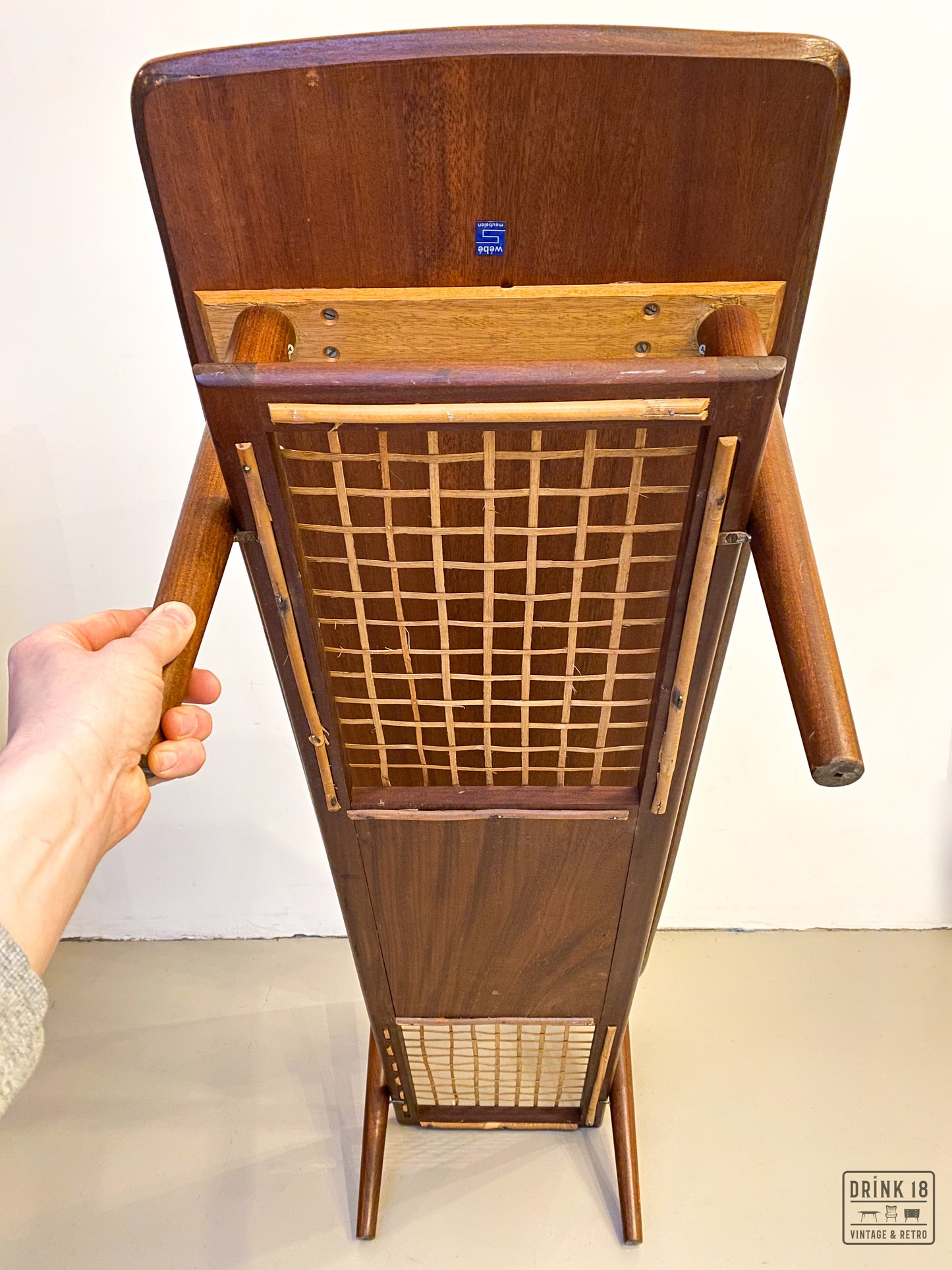 Vintage Rotan Salontafel - Louis van Teeffelen