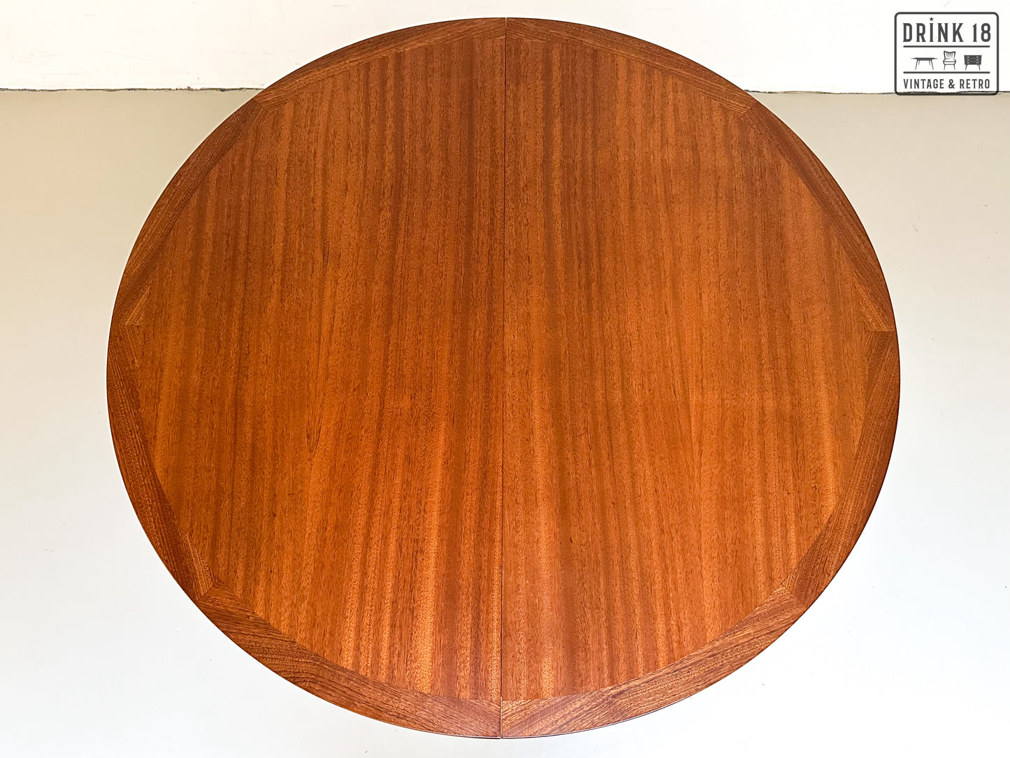 Vintage - Verlengbare ronde eettafel XL #1