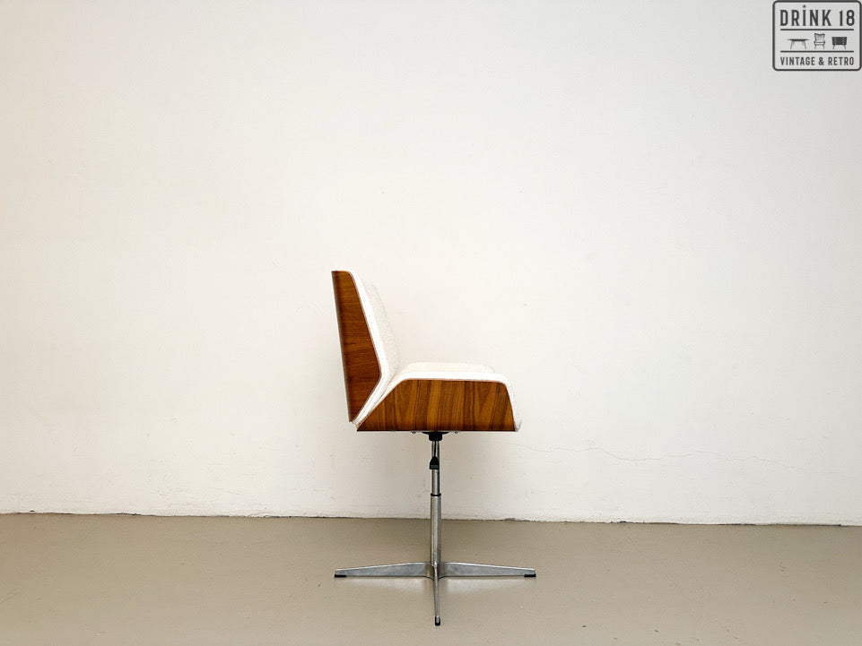 Vintage - Bureaustoel (off-white bouclé)