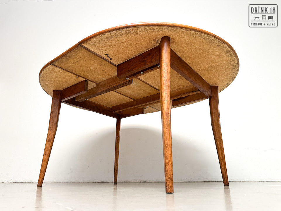 Vintage - Verlengbare ronde eettafel XL