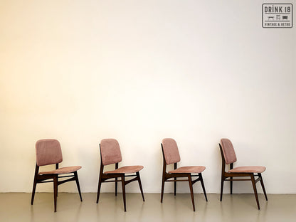 Vier vintage eetkamerstoelen - Louis van Teeffelen