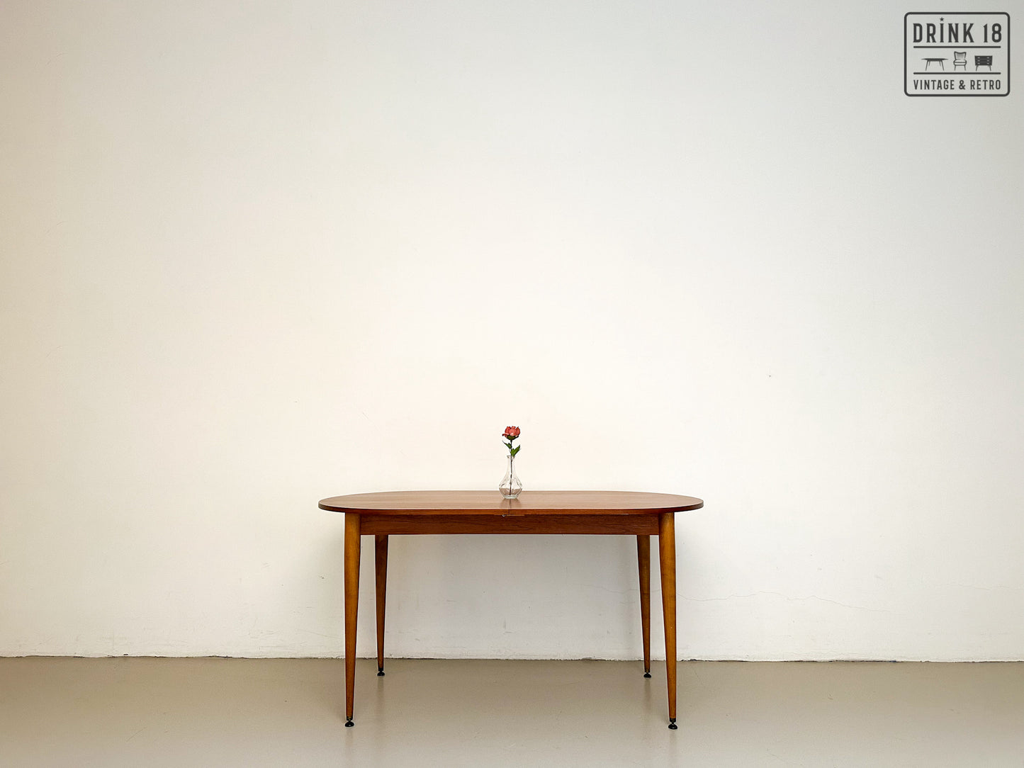 Vintage - Verlengbare ovale eettafel XL