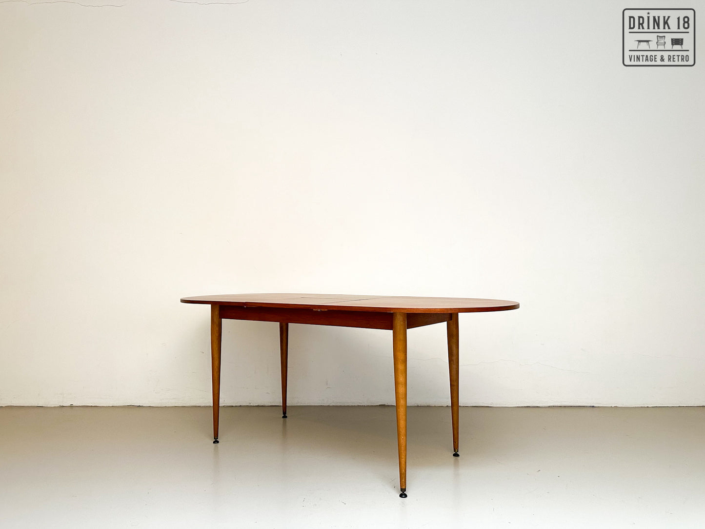 Vintage - Verlengbare ovale eettafel XL