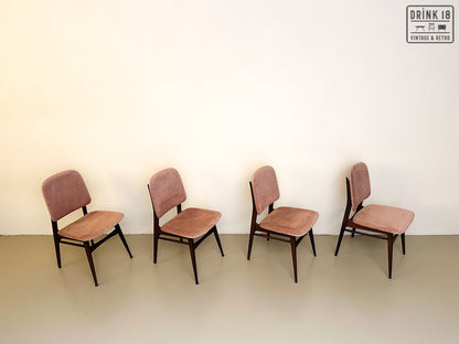 Vier vintage eetkamerstoelen - Louis van Teeffelen