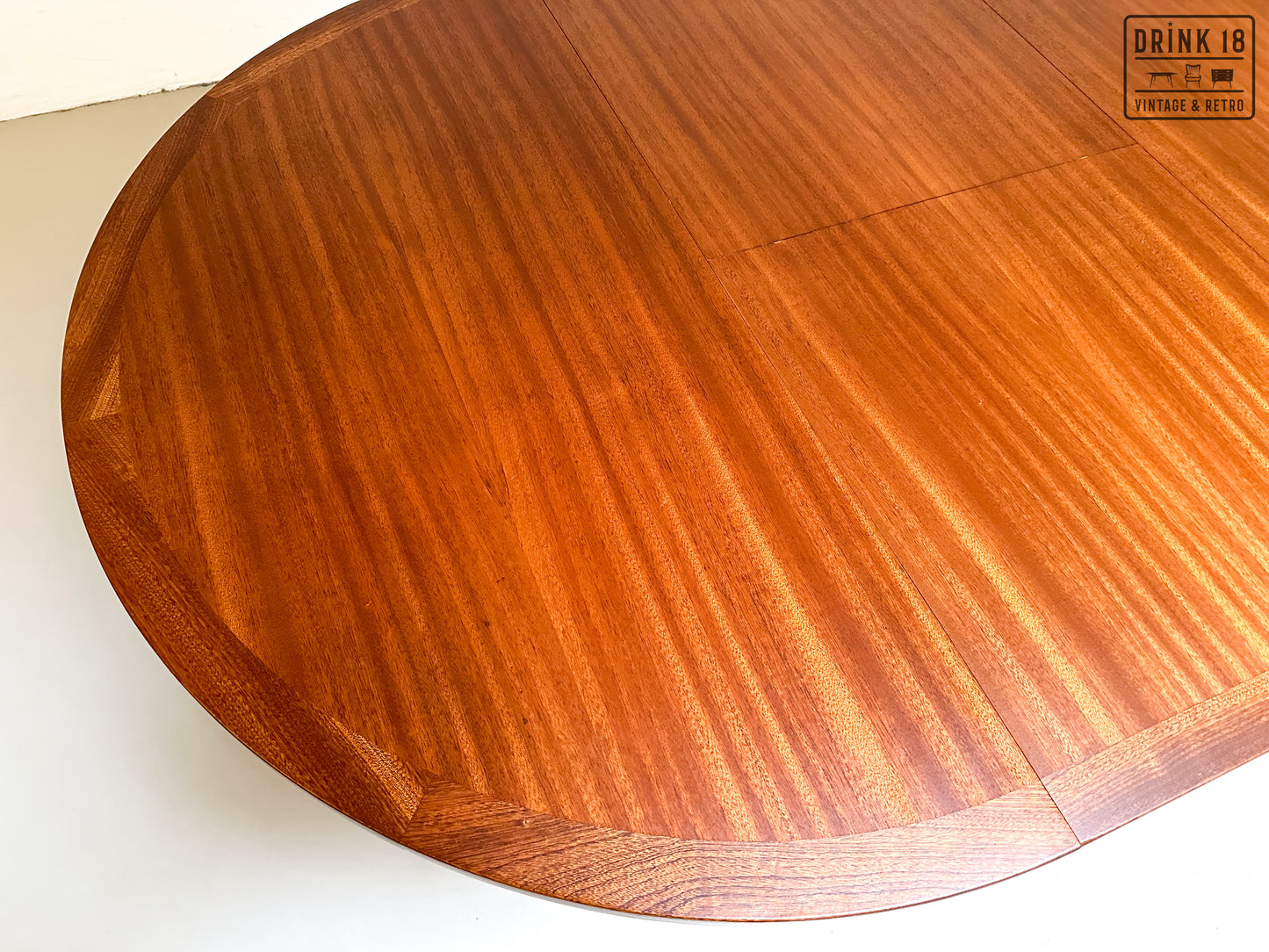 Vintage - Verlengbare ronde eettafel XL #1