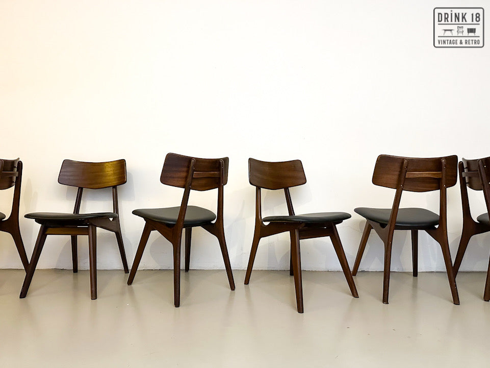 Zes Stavanger eetkamerstoelen - Louis van Teeffelen