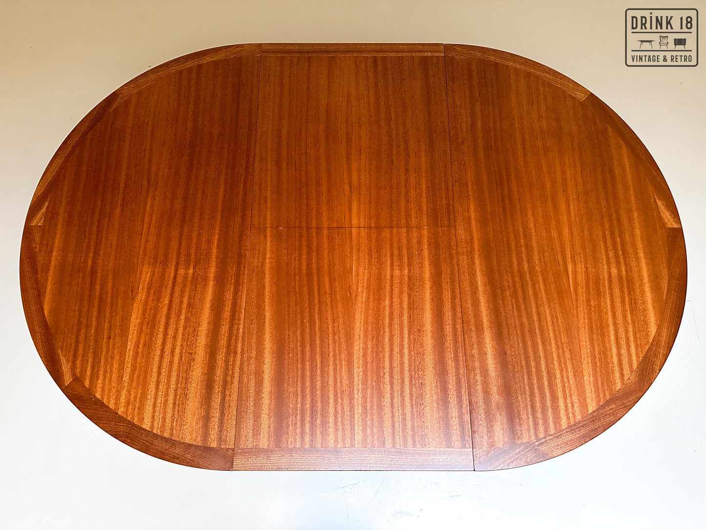 Vintage - Verlengbare ronde eettafel XL #1