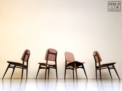 Vier vintage eetkamerstoelen - Louis van Teeffelen