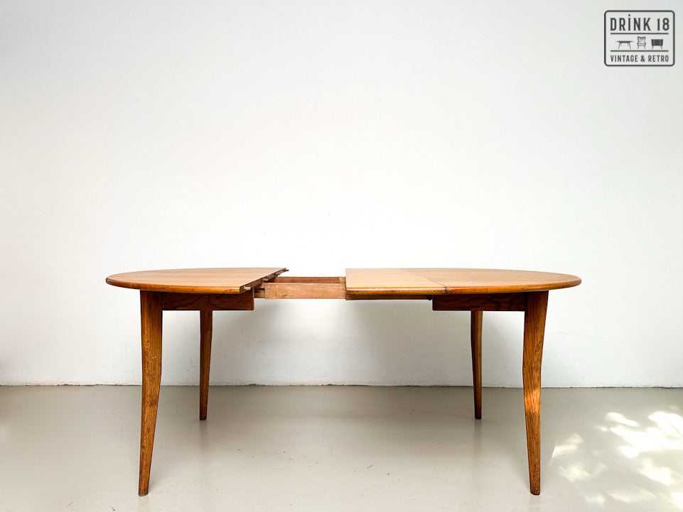 Vintage - Verlengbare ronde eettafel XL