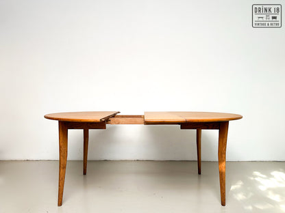 Vintage - Verlengbare ronde eettafel XL